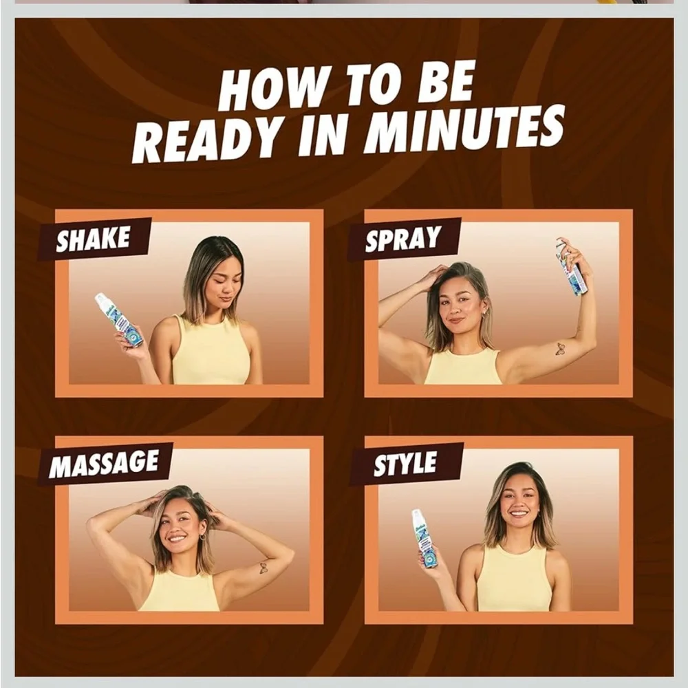 Batiste Dry Shampoo for Dark Hair,‎ 3.81 Oz